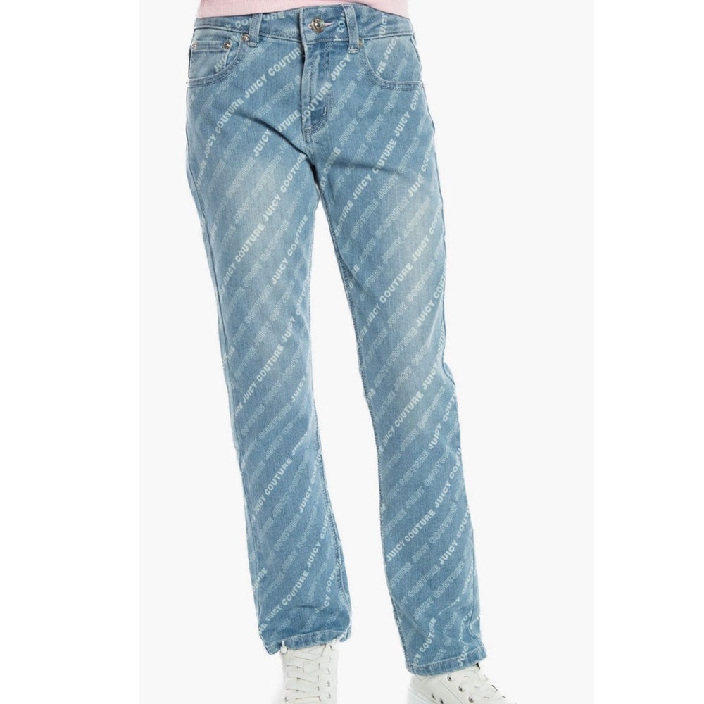 + JUICY COUTURE + Kid’s Logo Straight Leg Jeans - Picture 5 of 6